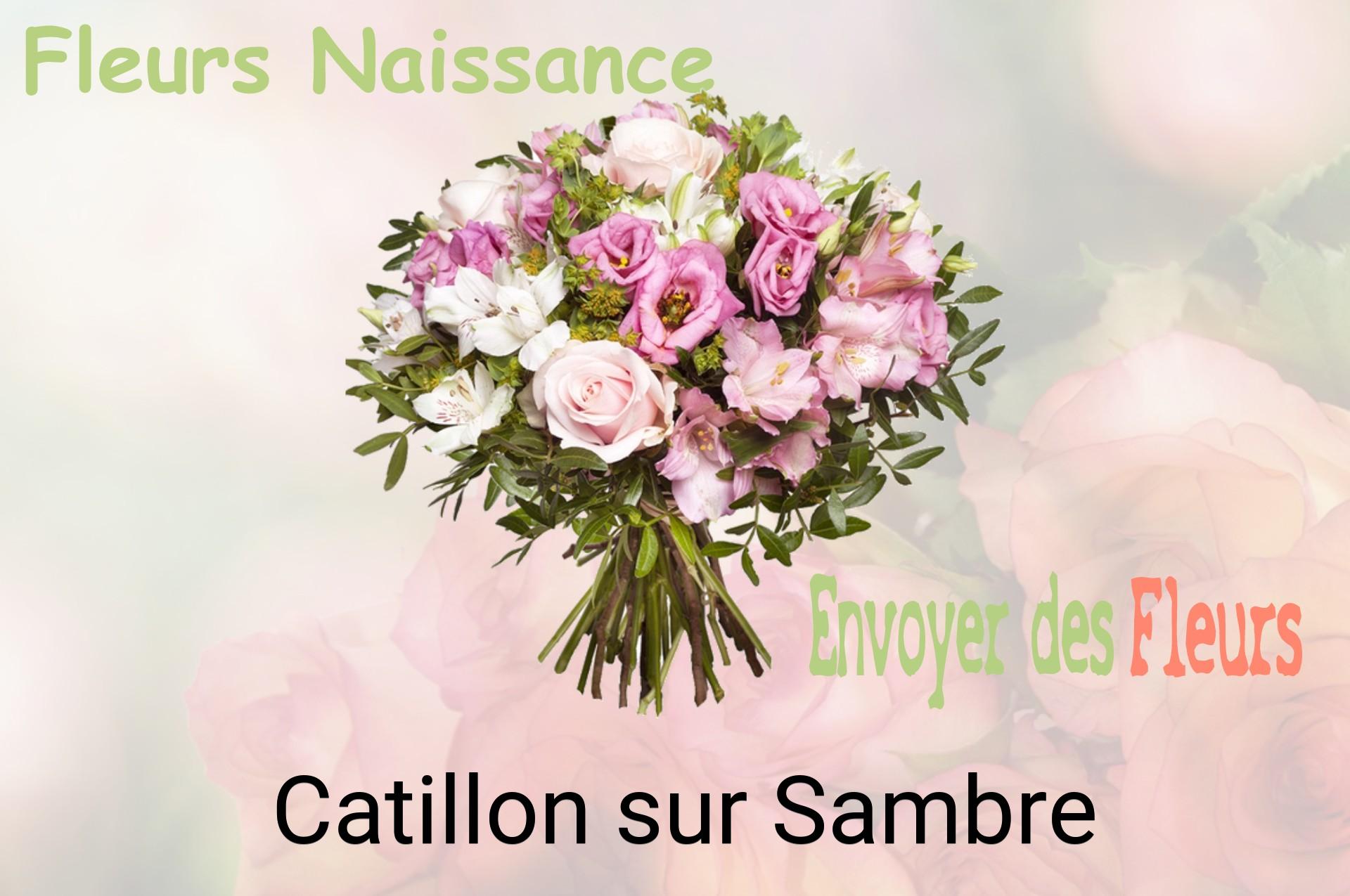 Bouquet de fleurs de naissance livré à Catillon-sur-Sambre